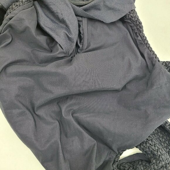 New Blue Life Ruffled Romance Swimsuit Small Black - Picture 7 of 9